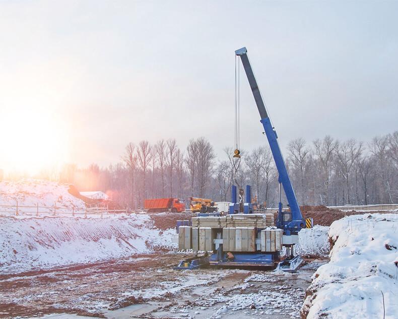 Вдавливание свай